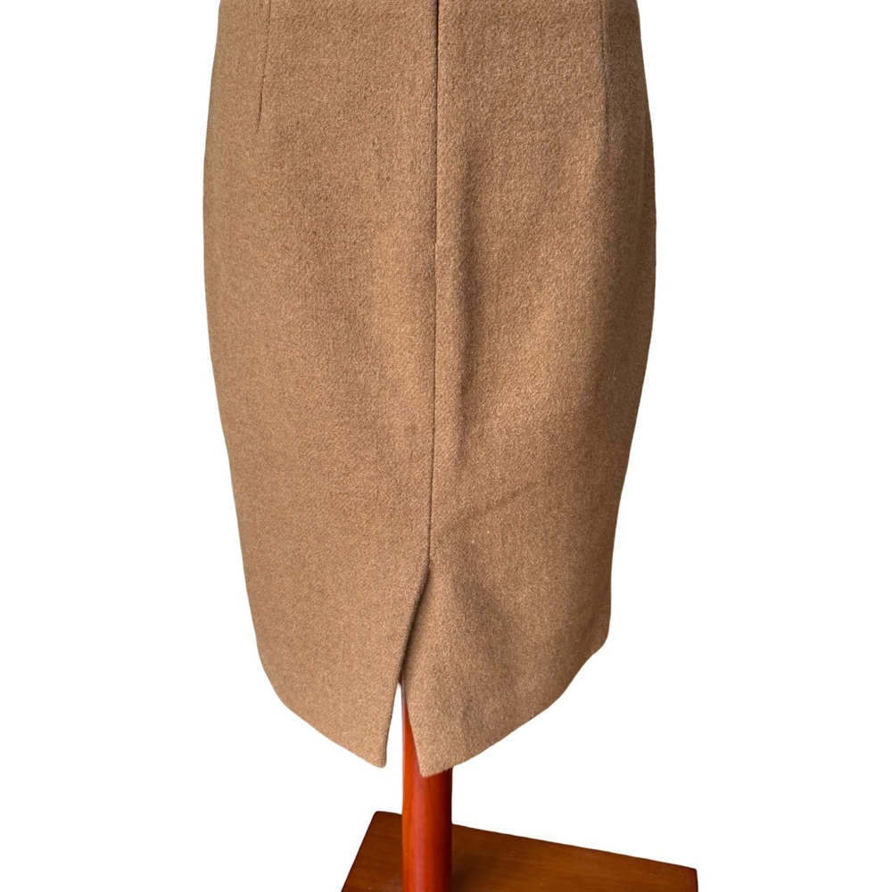 J Crew Women’s Elegant Tan Wool Blend Pencil Skirt Size 2 - Picture 4 of 8